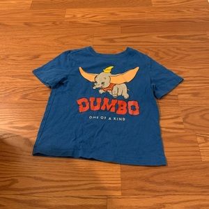 DUMBO baby T tight blue crop top